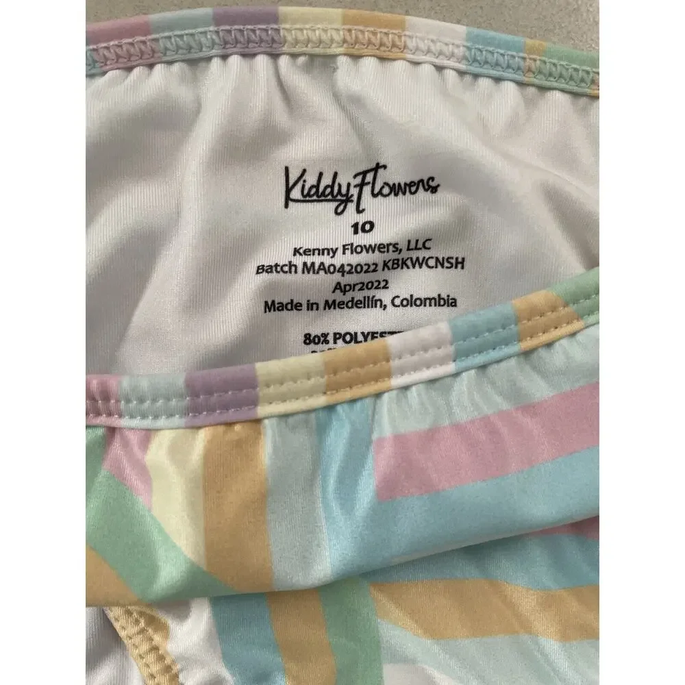 Kiddy Flowers Swim Bikini Bottom Striped North Shore Kenny Flowers